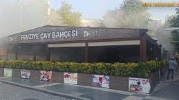 Fevziye Camii Çay Bahçesinde Yangın