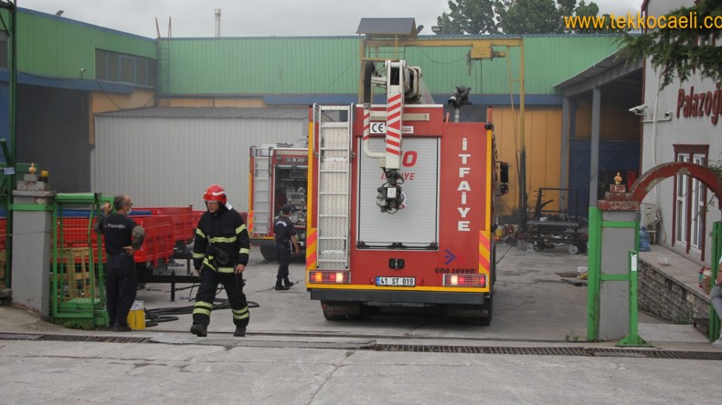 Fabrikanın Boyahanesinde Yangın