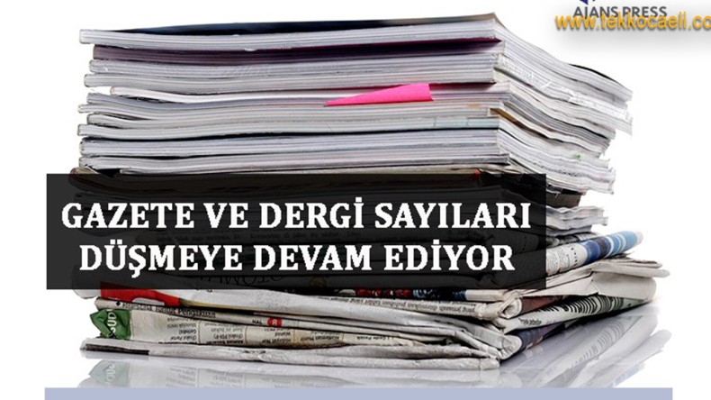 Gazete ve Dergi Sayıları Düşmeye Devam Ediyor