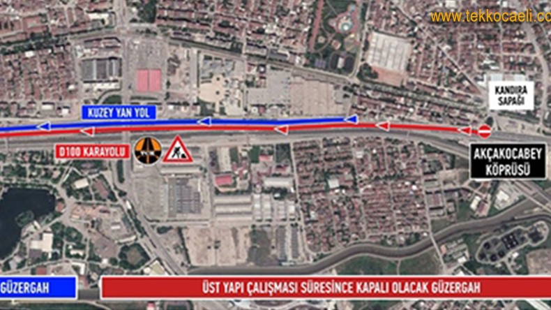 D-100 İstanbul İstikameti Trafiğe Kapatılacak