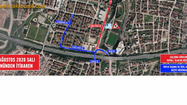 DİKKAT! Derince’de Geçici Trafik Düzenlemesi