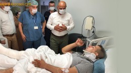 Kazada Yaralanan Askerleri Ziyaret etti