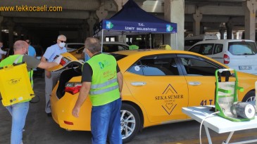 İzmit, Koronavirüse Karşı Taksilerin Arınma Üssü Oldu