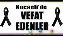 Kocaeli’de Vefatlar