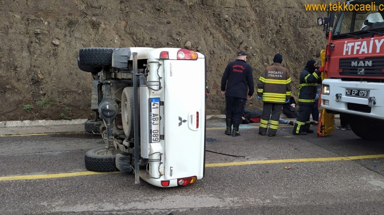 Başiskele’de Kaza; 3 Yaralı