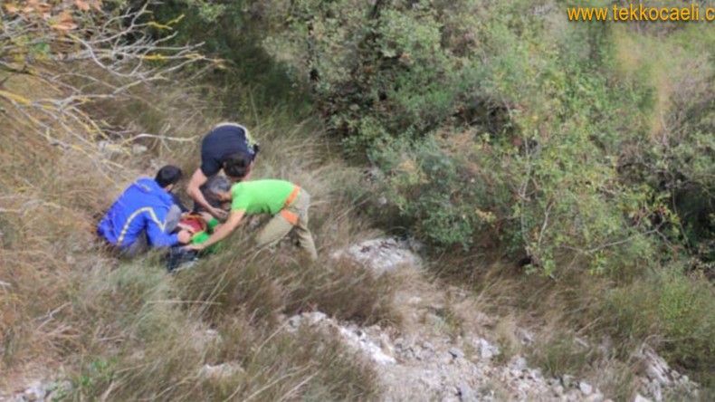 Yüksekten Düşen Dağcı Böyle Kurtarıldı