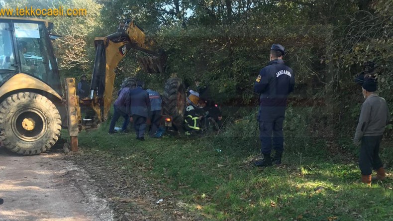 Kandıra’da Traktör Takla Attı; Yaralı Var