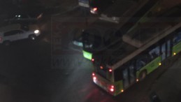 Büyükşehir’e Ait Halk Otobüsü Alev Aldı