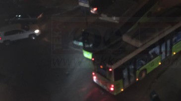 Büyükşehir’e Ait Halk Otobüsü Alev Aldı