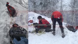 Kayak Merkezinde Pistten Çıktı, Uçuruma Yuvarlandı