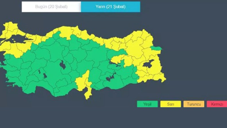 Meteoroloji’den Uyarı; Kocaeli de Var