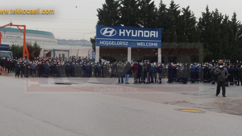 Hyundai Fabrikasında Eylem