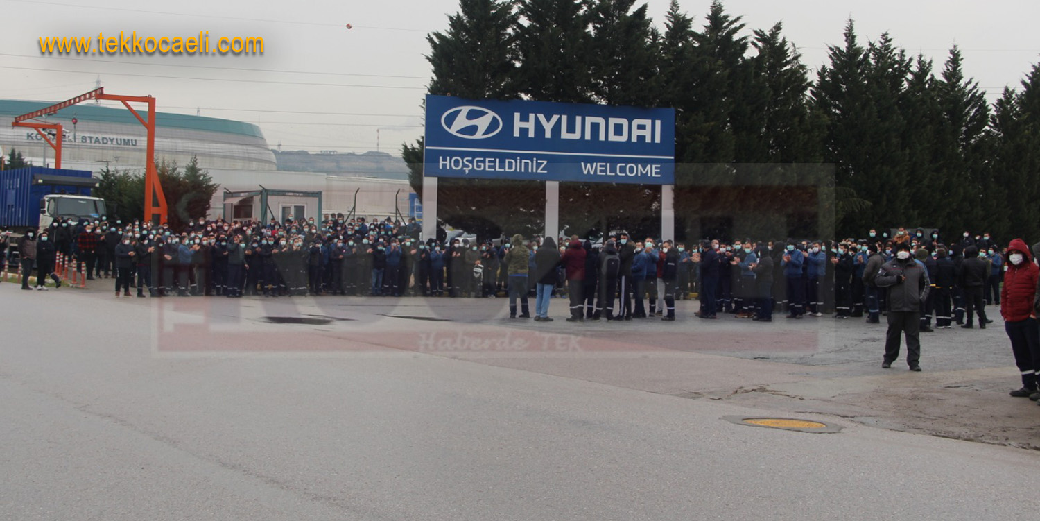 Hyundai Fabrikasında Eylem