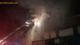Oto Tamir Merkezinde Korkutan Yangın