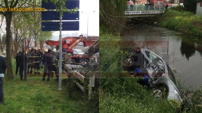 Kamyonete Çarpan Jeep Dereye Uçtu