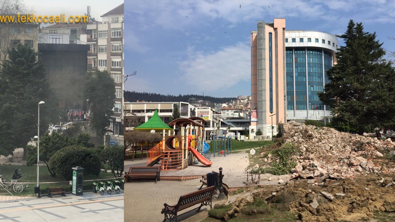 Eski Tekel Binasından Kalan Duvar Yıkıldı