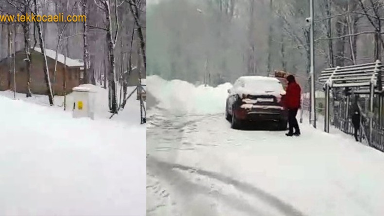 Kocaeli’nin Yüksek Kesimleri Beyaza Büründü