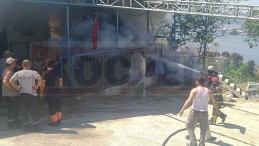 Gölcük’teki Besi Çiftliğinde Yangın