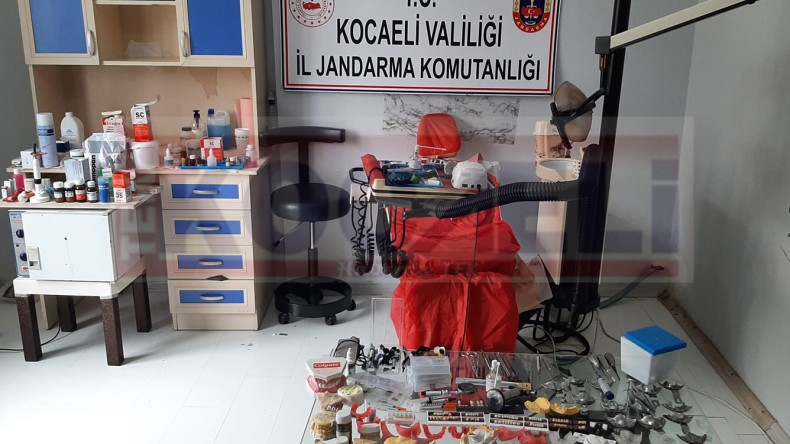 Sahte Diş Doktorunun Muayenehanesine Jandarma Baskını