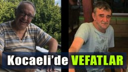 Kocaeli’de Vefatlar