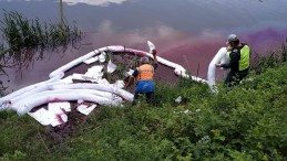 Kullar Vezirçiftliği’nde Kiraz Dere Kırmızıya Büründü