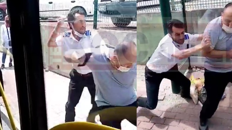 Halk Otobüsünde Olay; Şoför Yolcuyu Darp Etti