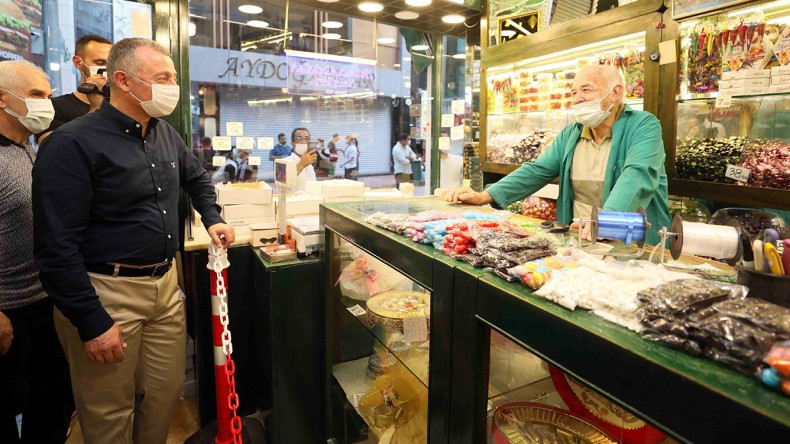 Büyükakın Fethiye Caddesi Esnafını Ziyaret Etti