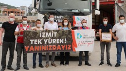İzmit Belediyesi’nin Muğla Yardım TIR’ı da Yola Çıktı