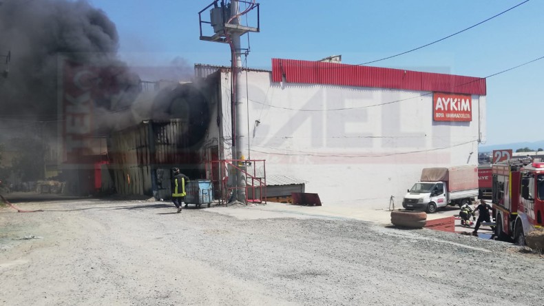 Fabrikada Korkutan Yangın