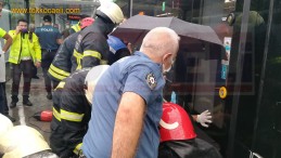 Aniden Düşen Kadın Ayağını Tramvaya Kaptırdı