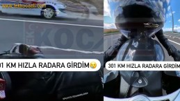 Motosiklet Sürücüsü 301 KM Hızla Radara Takıldı