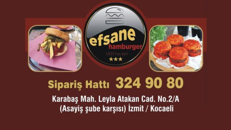 ‘Efsane Hamburger’ Hizmetinizde
