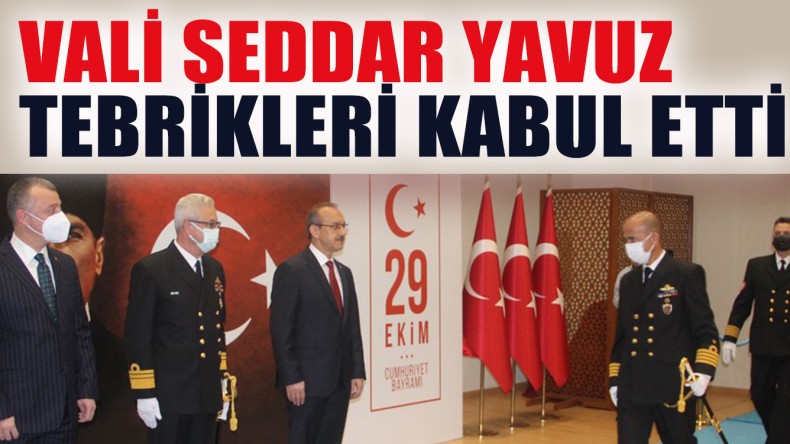 Kocaeli Valisi Yavuz Tebrikleri Kabul Etti