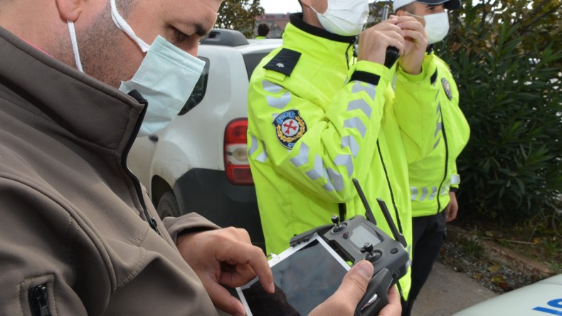 Kartepe’de Drone İle Denetim