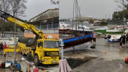 Şiddetli Lodos; 7 Balıkçı Teknesi Alabora Oldu