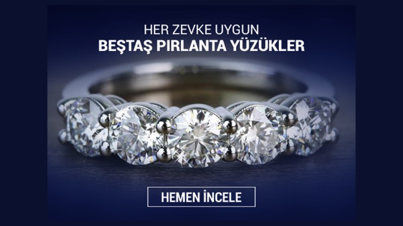 Her Zevke Uygun Beştaş Pırlanta Yüzükler