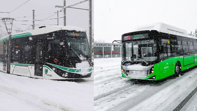 Kocaeli Büyükşehir Duyurdu; Ulaşımda Sorun Yok