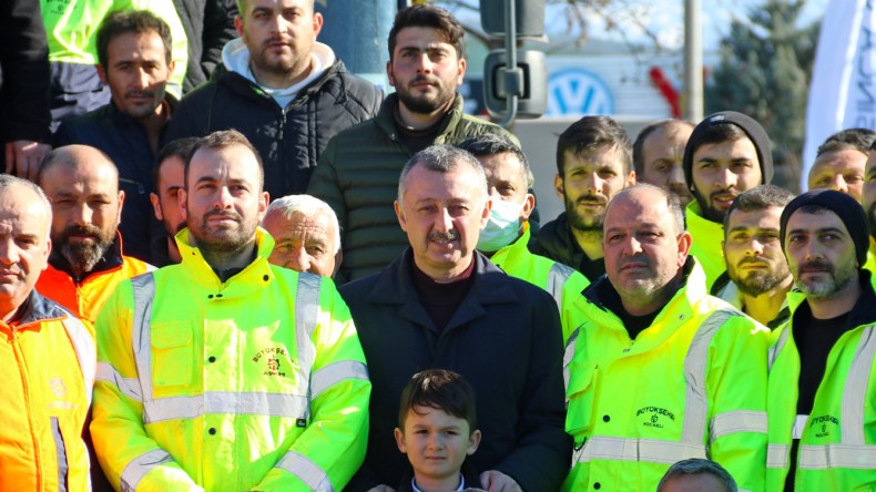 Büyükakın’dan Karla Mücadele Eden Personele Teşekkür