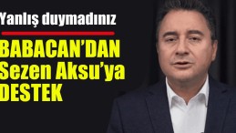 Ali Babacan’dan Sezen Aksu’ya Destek