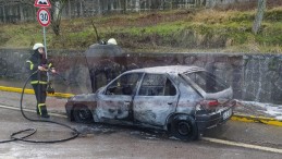 Çocuklarıyla Yola Çıkmıştı; Araç Bir Anda Alev Aldı