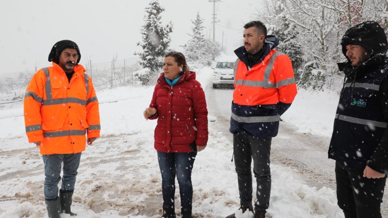 Başkan Hürriyet Kar Yağışında Yine Sahada!