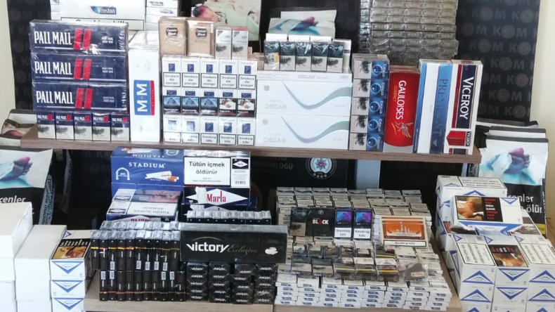 İş Yeri ve Depoya Kaçak Sigara Baskını
