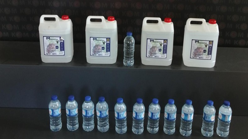 Polisten iş yerine sahte rakı baskını