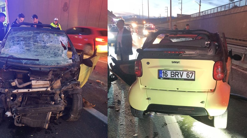 Kocaeli’nin Körfez ilçesinde kaza; yaralı var