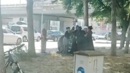 İzmit’te 7 dilenci kadın birbirine girdi