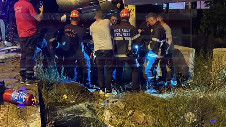 Otomobil takla attı; yaralılar var