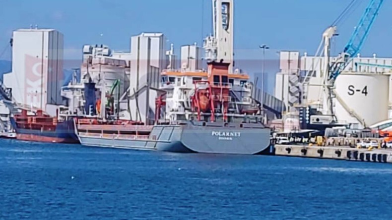 Tahıl anlaşması sonrası yola çıkan gemi Derince Limanı’na geldi