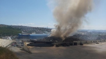 Çelik fabrikasında korkunç yangın