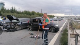 TEM’de zincirleme kaza; yaralılar var