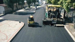 Yarımca sahil yolu asfaltlandı